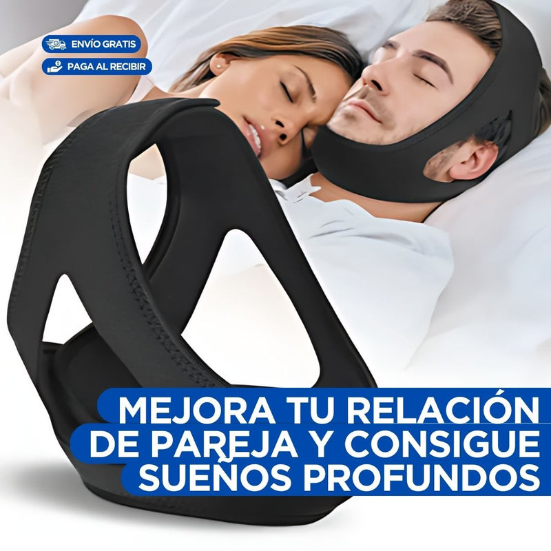 Banda Facial Antironquidos para noches de sueño profundo