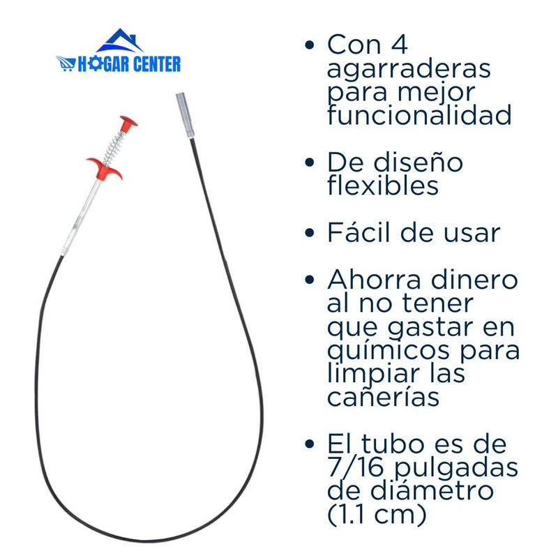 Sonda de limpieza profunda con 4 pinzas de agarre🔧➕Membresía a curso online gratis por 1 año🔥⏱️